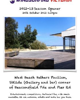 Windsurfing Victoria Season Opener 2012-13 Flyer