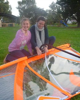 kids windsurfing
