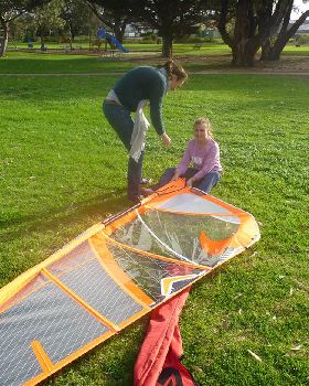 kids windsurfing