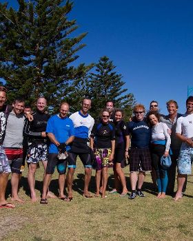 Aussies from the INtuition Windsurfing courses, January 2012