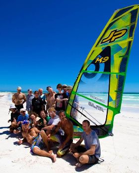 Aussies from the INtuition Windsurfing courses, January 2012