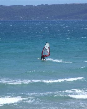 Great day windsurfing at the Gap Waratah Bay