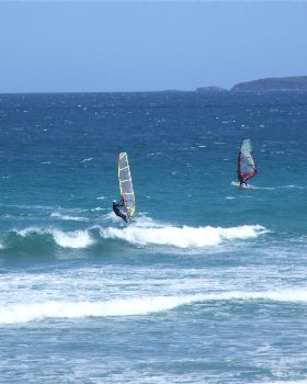 Great day windsurfing at the Gap Waratah Bay
