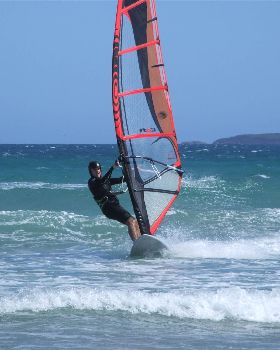 Great day windsurfing at the Gap Waratah Bay