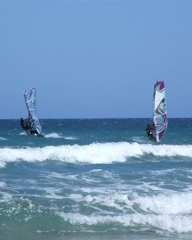 Great day windsurfing at the Gap Waratah Bay
