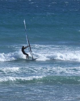 Great day windsurfing at the Gap Waratah Bay