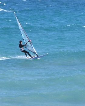 Great day windsurfing at the Gap Waratah Bay