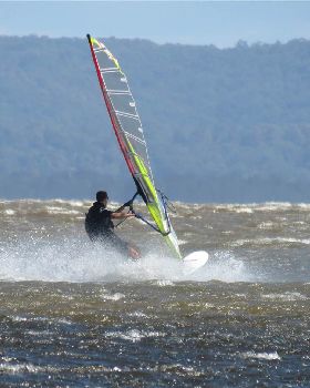 Canton Beach windsurfing 18 March 2013