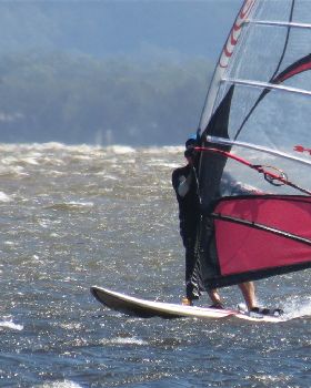 Canton Beach windsurfing 18 March 2013