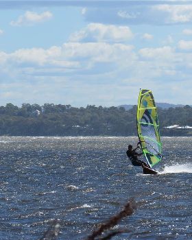Canton Beach windsurfing 18 March 2013