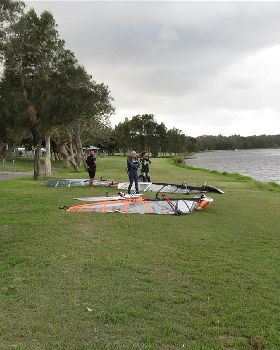Canton Beach windsurfing 18 March 2013