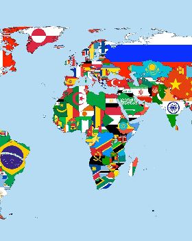 carte-monde-pays-drapeau