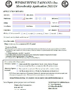 WT Membership form