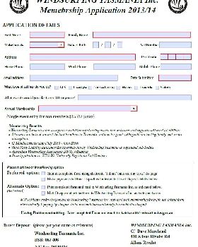 WT Membership form