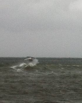 Tweaked tabletop in 30knots