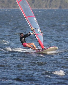 windsurf kids Elli age 8, 26kg