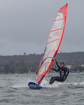 Funny faces pulled while sailing