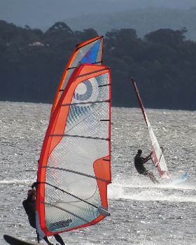 Flatwater action at Canton Beach