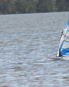 Flatwater action at Canton Beach