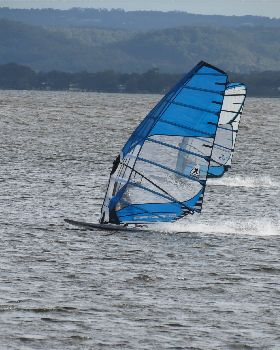 Flatwater action at Canton Beach