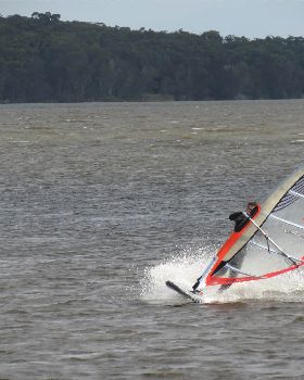 Flatwater action at Canton Beach