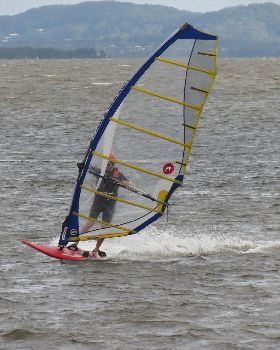 Flatwater action at Canton Beach