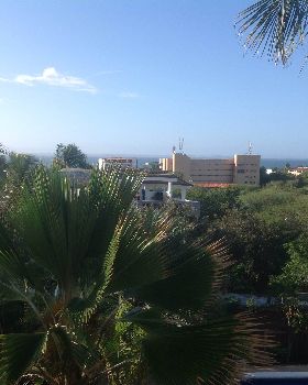 View from the balcony at Hotel Atti overlooking the bay