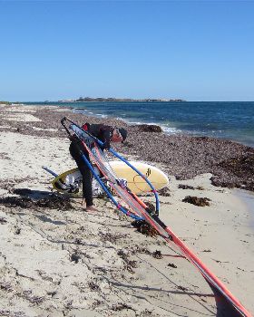 First run on Naish Nitrix at Safety Bay