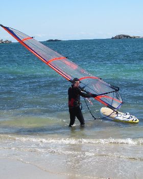 First run on Naish Nitrix at Safety Bay (need a weed fin next time)