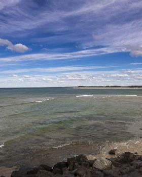 caloundra bar in a westerly