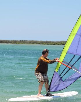 First day on a windsurfer 9-11-2013