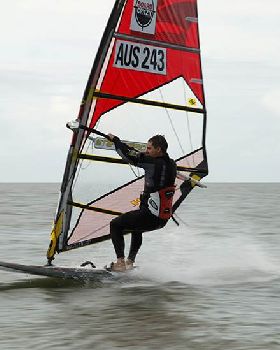 Big sail slalom boys that held on after everyone else went home.