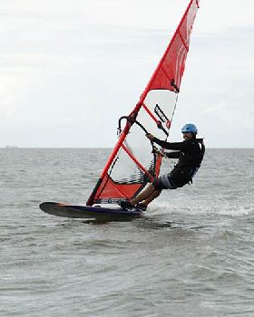 Big sail slalom boys that held on after everyone else went home.