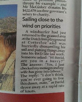 Newspaper article