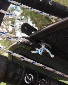 Out haul pulleys