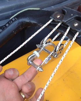 Adjustable Outhaul Clew Fitting