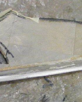 balsa stainless fin prepared for micro fibre bog