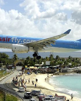 Corsair Airbus A330 at SXM Bidini