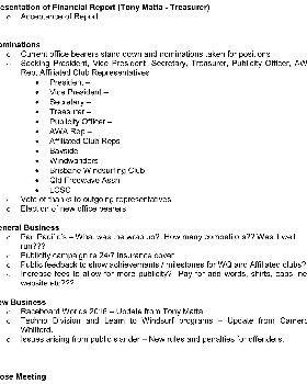 AGM Agenda