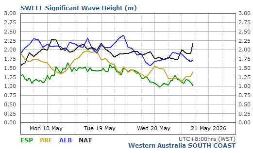 South Coast Live Wave/Swell Report