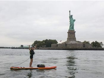 Brit paddles 250km on her SUP for a good cause - Stand Up Paddle News