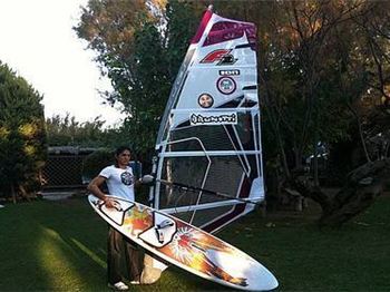 Hangman's Fracture - Evi Tsape narrowly escapes paralysis - Windsurfing News